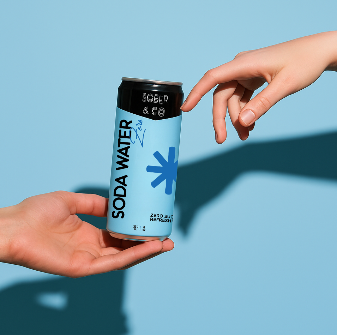 Zero-Sugar Soda Water: Carbonated water, nothing else!
